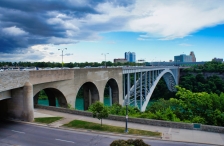Brücke bei den Niagarafällen