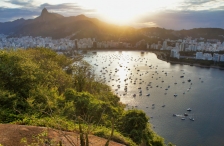 Blick vom Zuckerhut auf den Corcovado